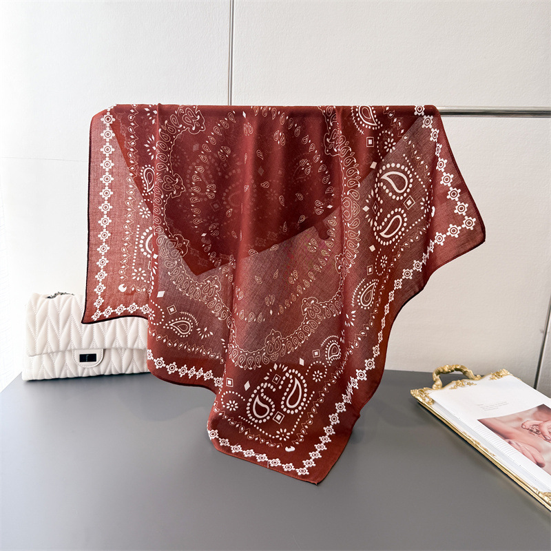 Pure Cotton Women Scarf Square - Ascot Neck Scarf recension och pris