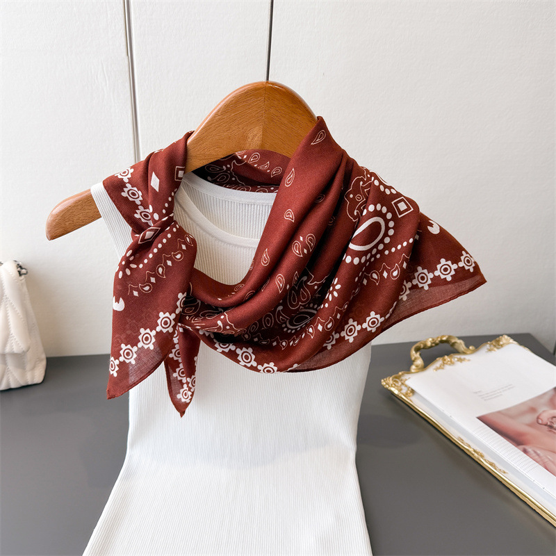 Pure Cotton Women Scarf Square - Ascot Neck Scarf recension och pris