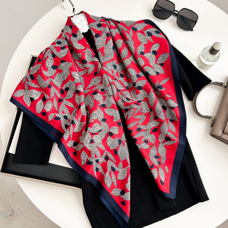 90cm Square Scarf High Quality - Scarf Silk Square recension och pris
