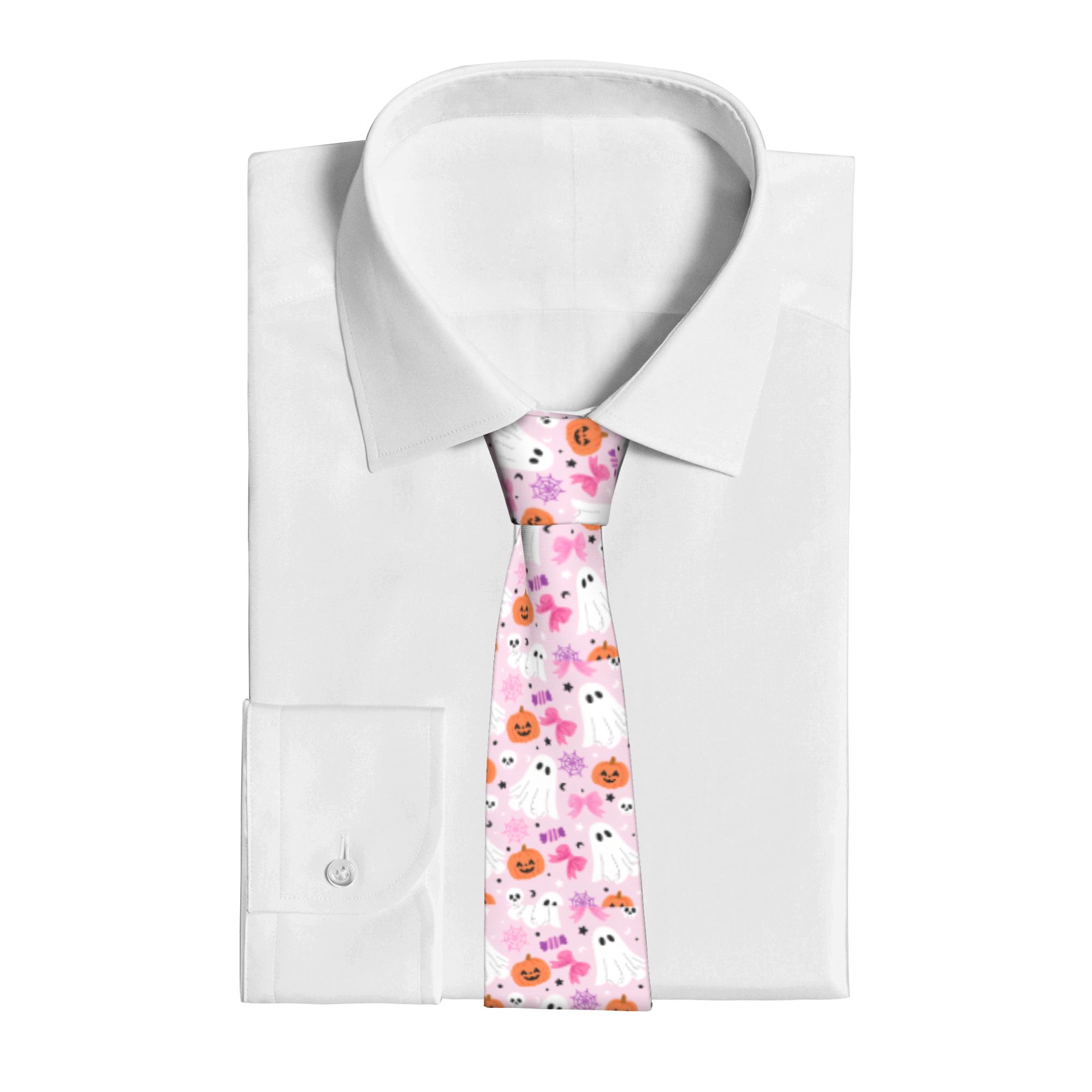 Pink Halloween Ghosts Pattern  - Skinny Tie Men recension och pris
