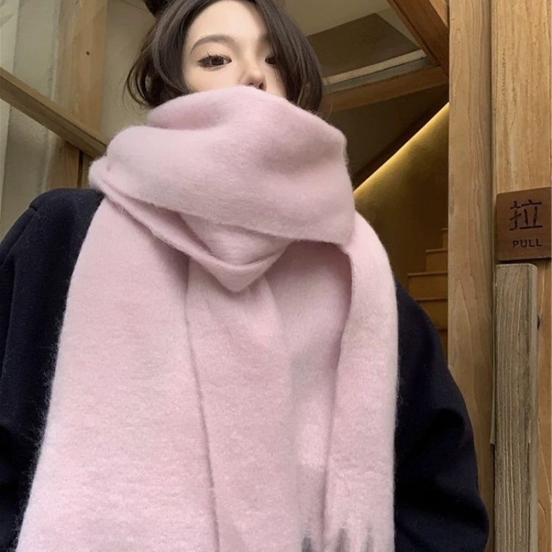 Korean Mohair Scarf Women Wint - Pashmina Wrap Large recension och pris