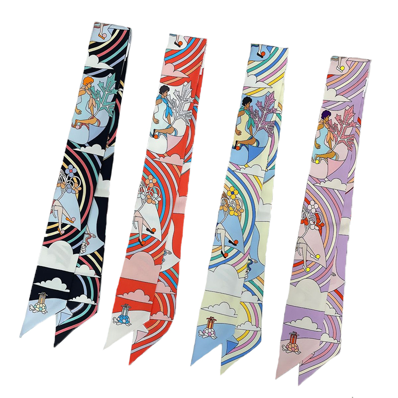 Women 100% Mulberry Silk Scarf - Ascot Neck Scarf recension och pris
