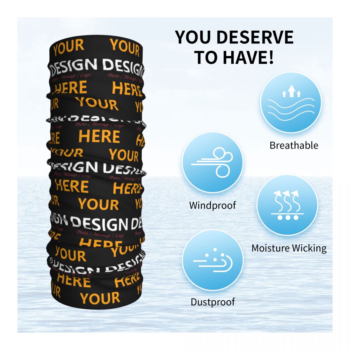 Custom Your Design Here Bandan - Neck Warmer Tube recension och pris