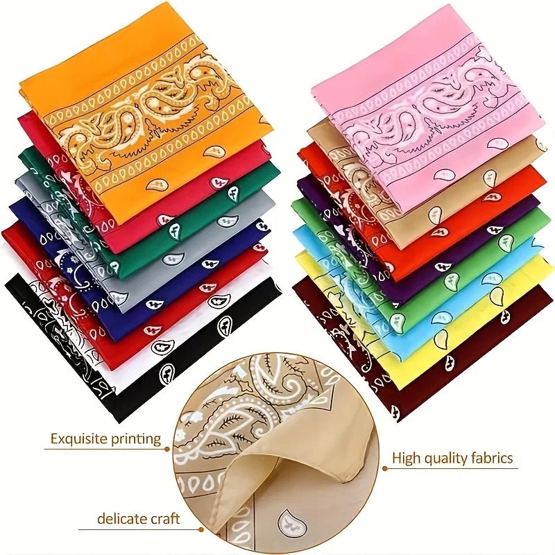 1pc Cashew Flower Large Square - Ascot Neck Scarf recension och pris