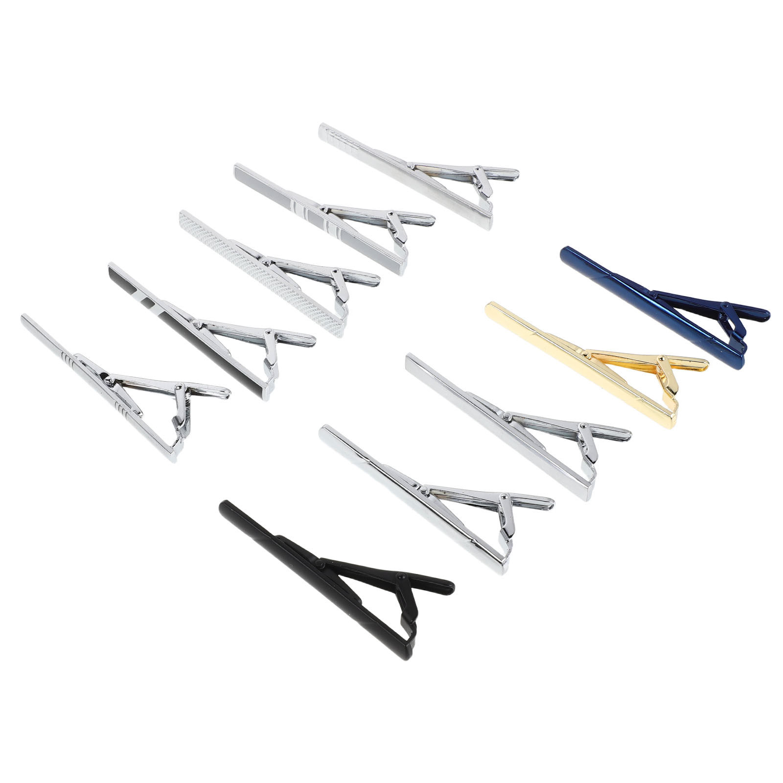 10Pcs Necktie Clip Set Elegant - Tie Bar Set Gift recension och pris