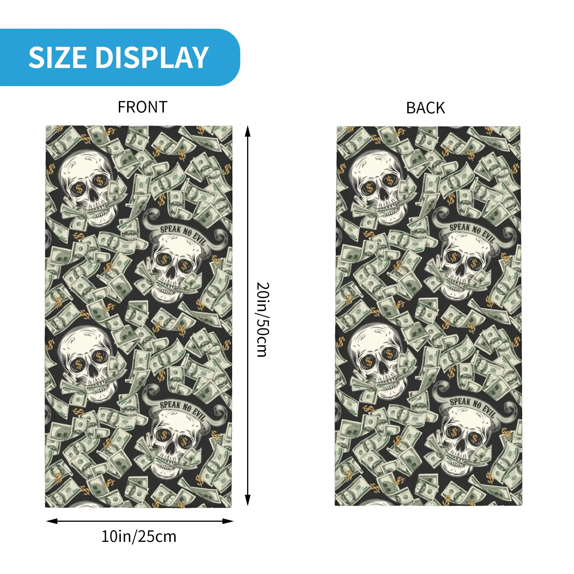 New Dollar Skull Pattern Winte - Neck Warmer Tube recension och pris