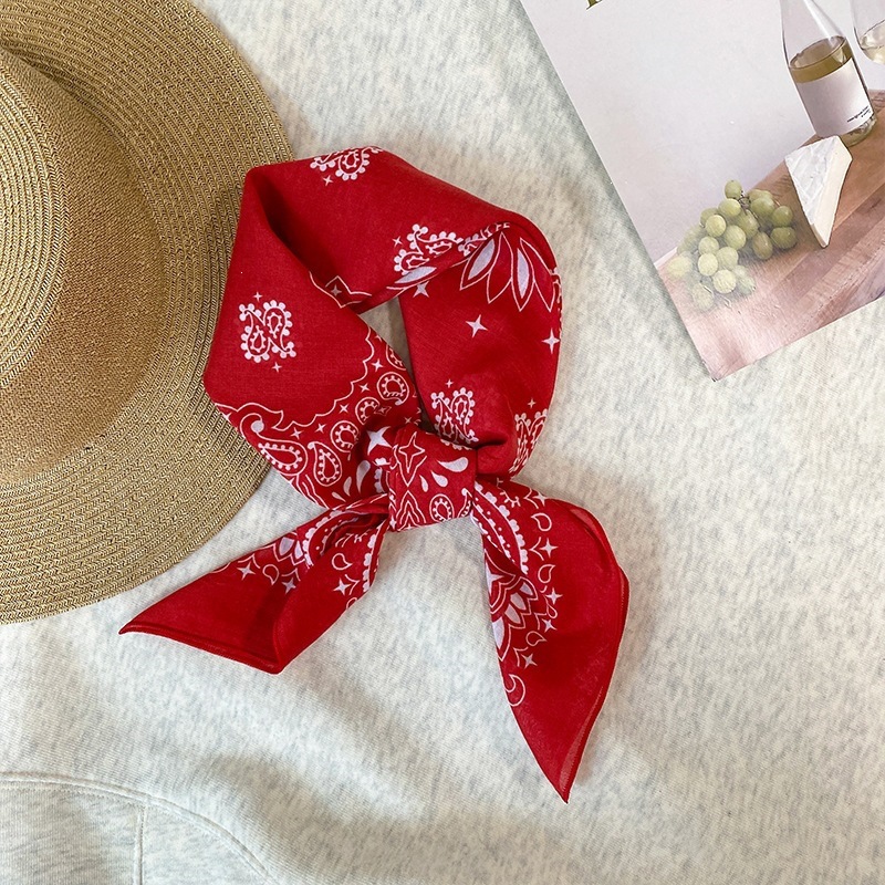 100% Cotton Square Scarf For W - Bandana Cotton recension och pris