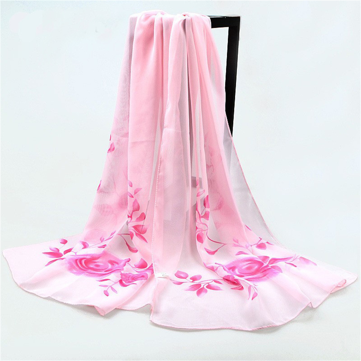 1pcs Chiffon Scarf Simple Eleg - Ascot Neck Scarf recension och pris