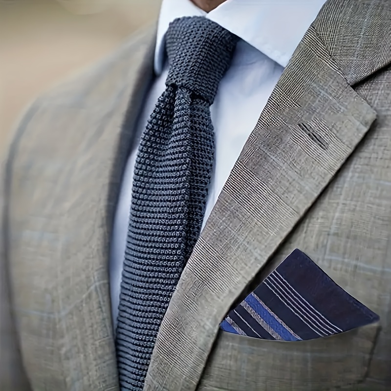 12pcs Men's Cotton Plaid Handk - Pocket Square Set recension och pris