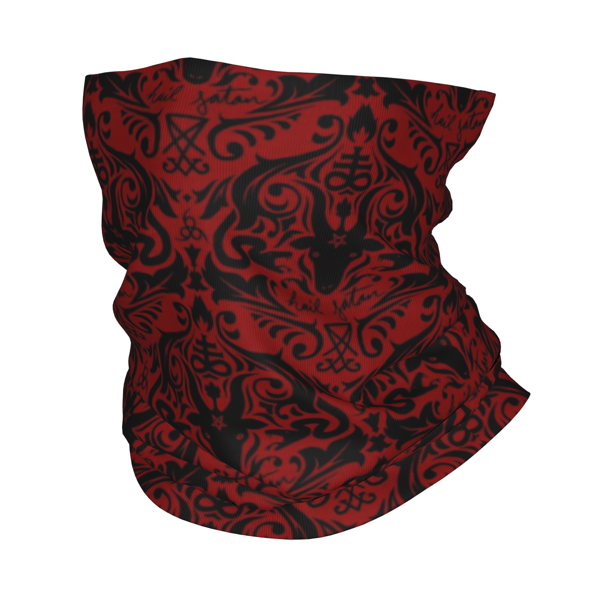 Baphomet Damask Hail Satan Bla - Neck Warmer Tube recension och pris