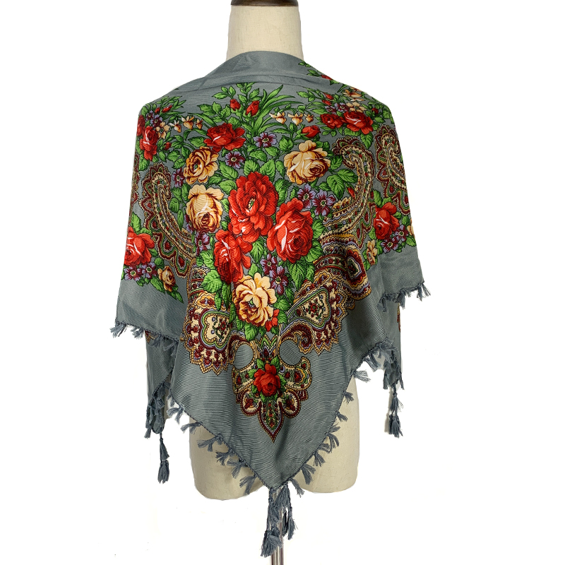 90*90cm WomenRussian Floral Sq - Bandana Cotton recension och pris
