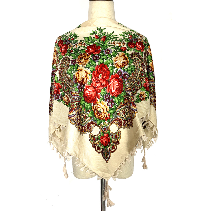 90*90cm WomenRussian Floral Sq - Bandana Cotton recension och pris