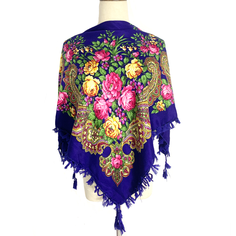 90*90cm WomenRussian Floral Sq - Bandana Cotton recension och pris