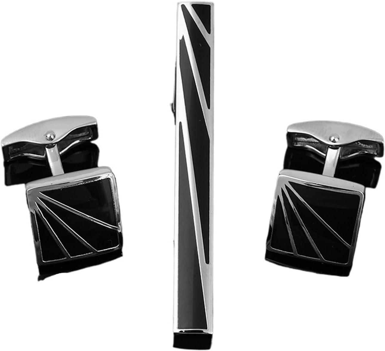 2 Sets,Mens Ties Clip Cufflink - Tie Bar Set Gift recension och pris
