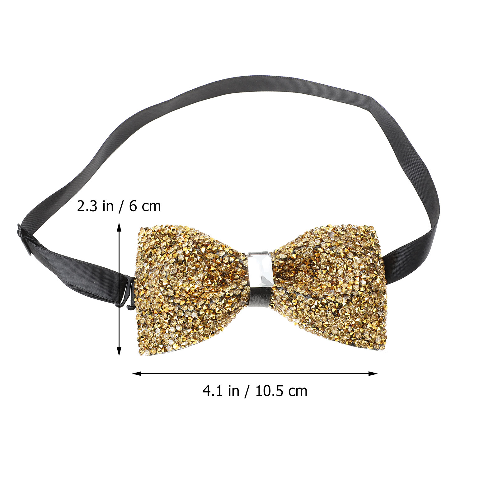 2Pcs Rhinestone Bow Ties Elega - Bow Tie Pre Tied recension och pris