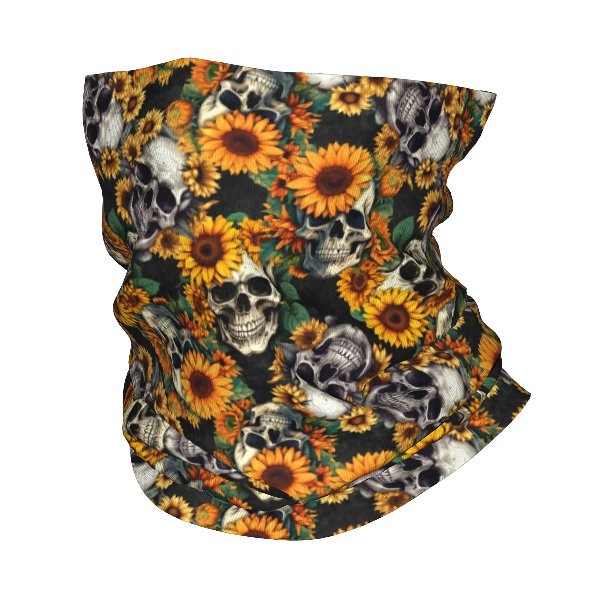 New Goth Sunflower SKull Banda - Neck Warmer Tube recension och pris