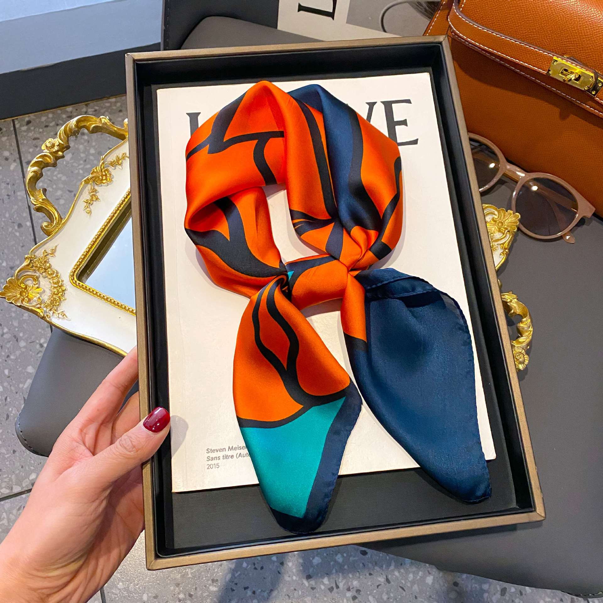 Fashion Luxury Brand 70cm Silk - Silk Neck Scarf recension och pris