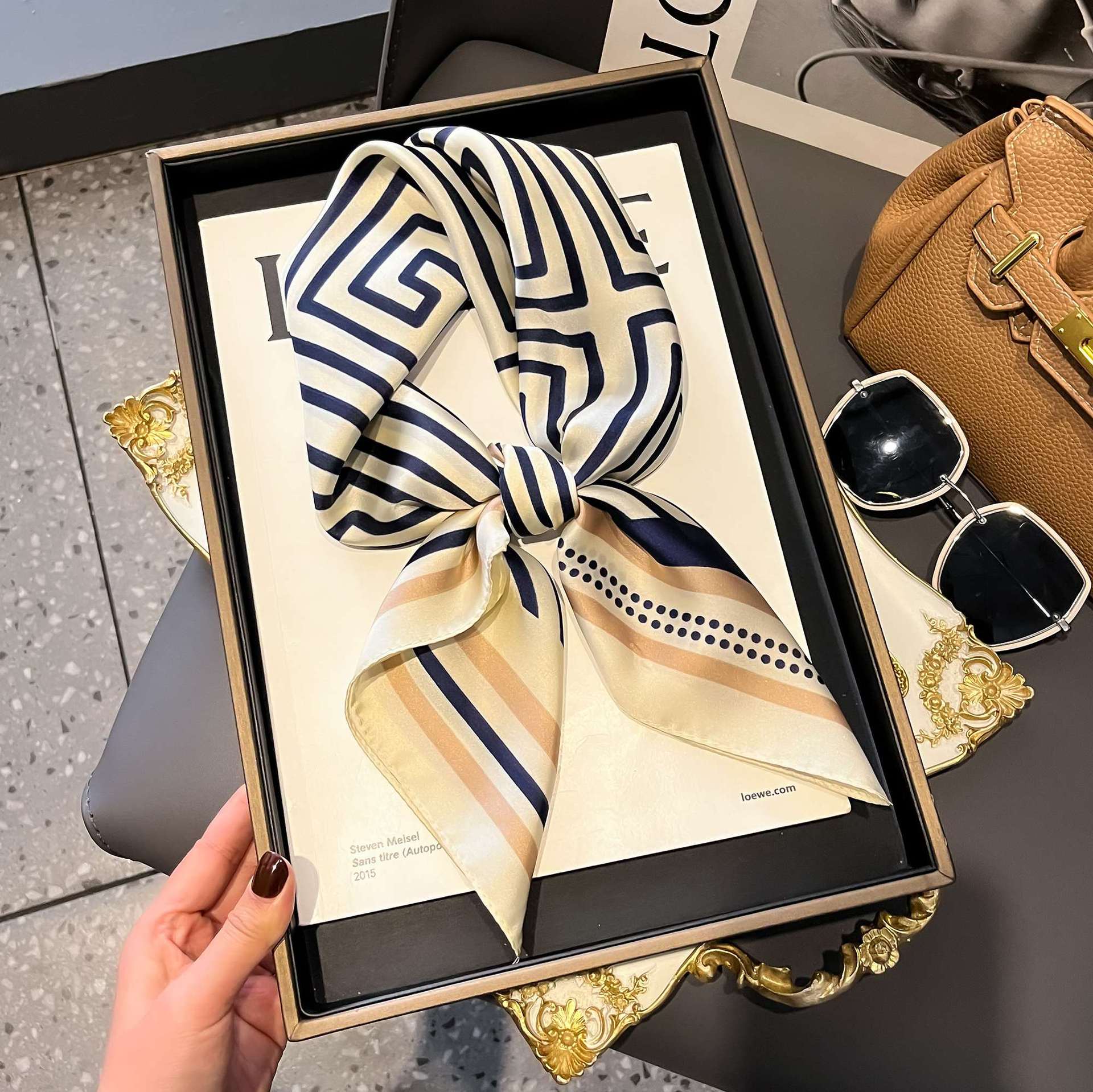 Fashion Luxury Brand 70cm Silk - Silk Neck Scarf recension och pris