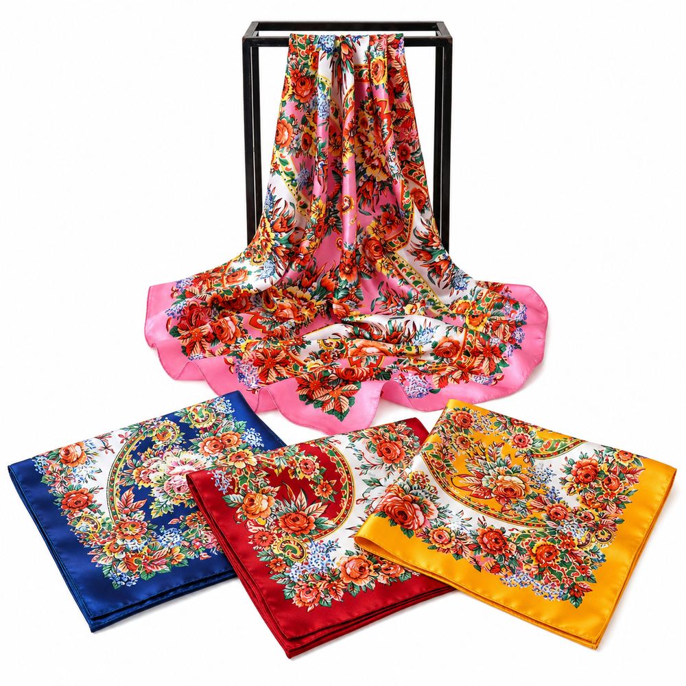 90x90cm Silk Imitation Scarves - Silk Neck Scarf recension och pris
