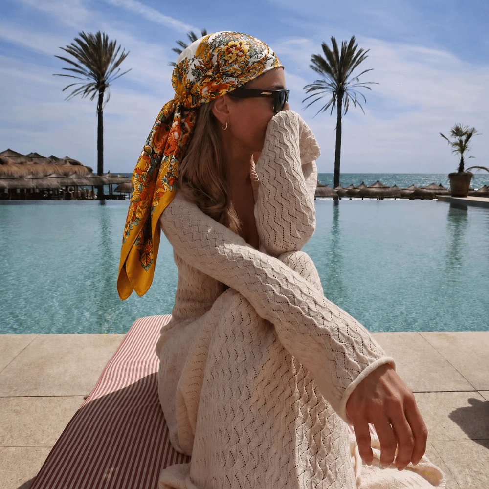 90x90cm Silk Imitation Scarves - Silk Neck Scarf recension och pris