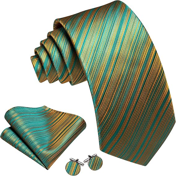 Striped Men's Tie Set 3PCS Nec - Pocket Square Set recension och pris
