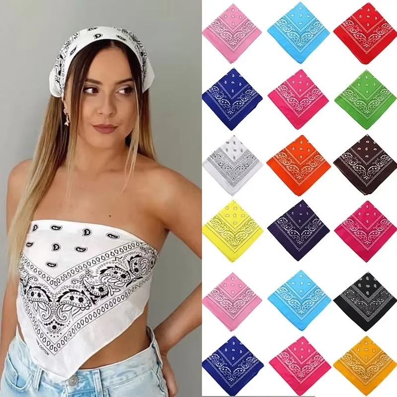 6pcs Men Women Cotton Bandana  - Ascot Neck Scarf recension och pris