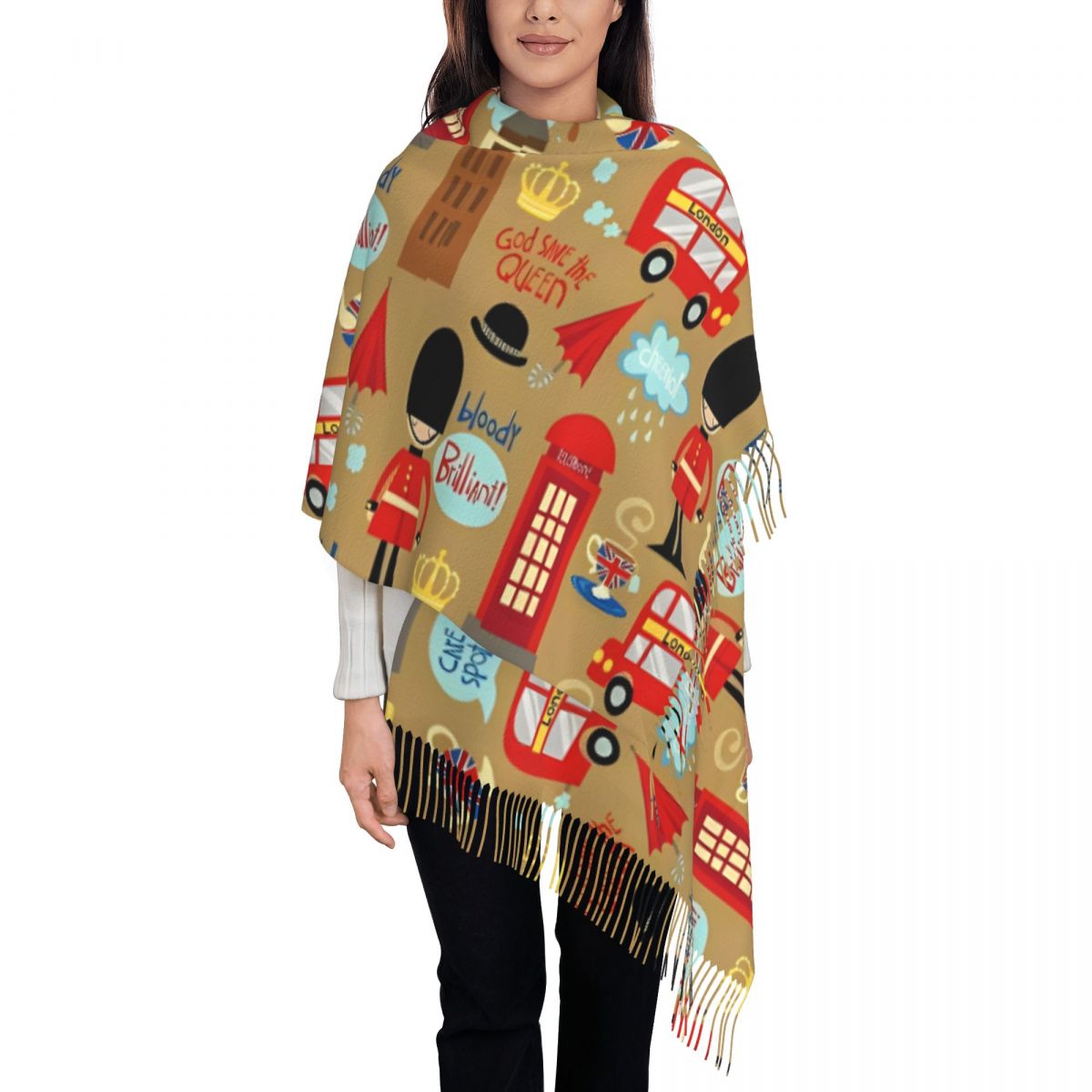 Enchanted London Scarf for Wom - Pashmina Wrap Large recension och pris