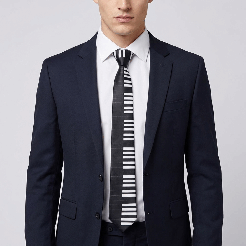 Simple Skinny Piano Necktie Sl - Skinny Tie Men recension och pris