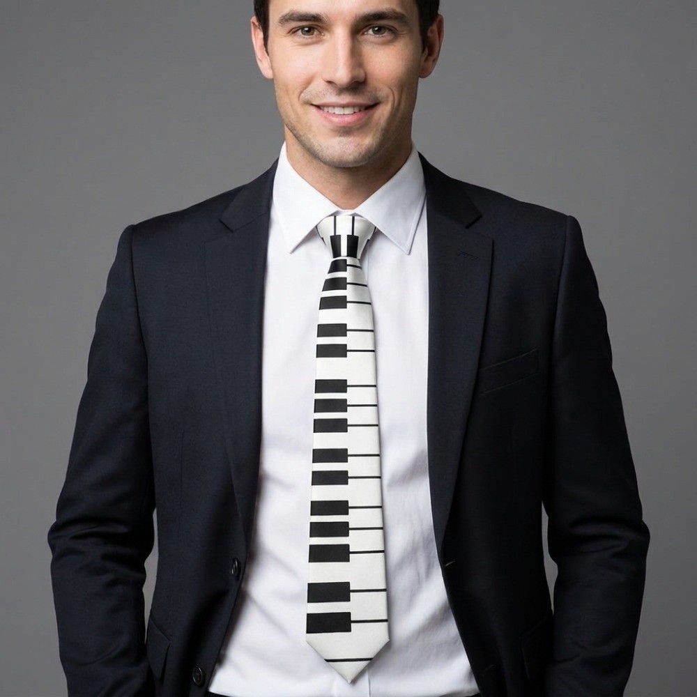 Simple Skinny Piano Necktie Sl - Skinny Tie Men recension och pris
